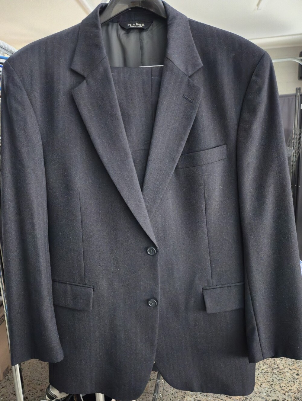 Jos. A. Bank Men's Dark Navy Pinstripe Suit Jacket